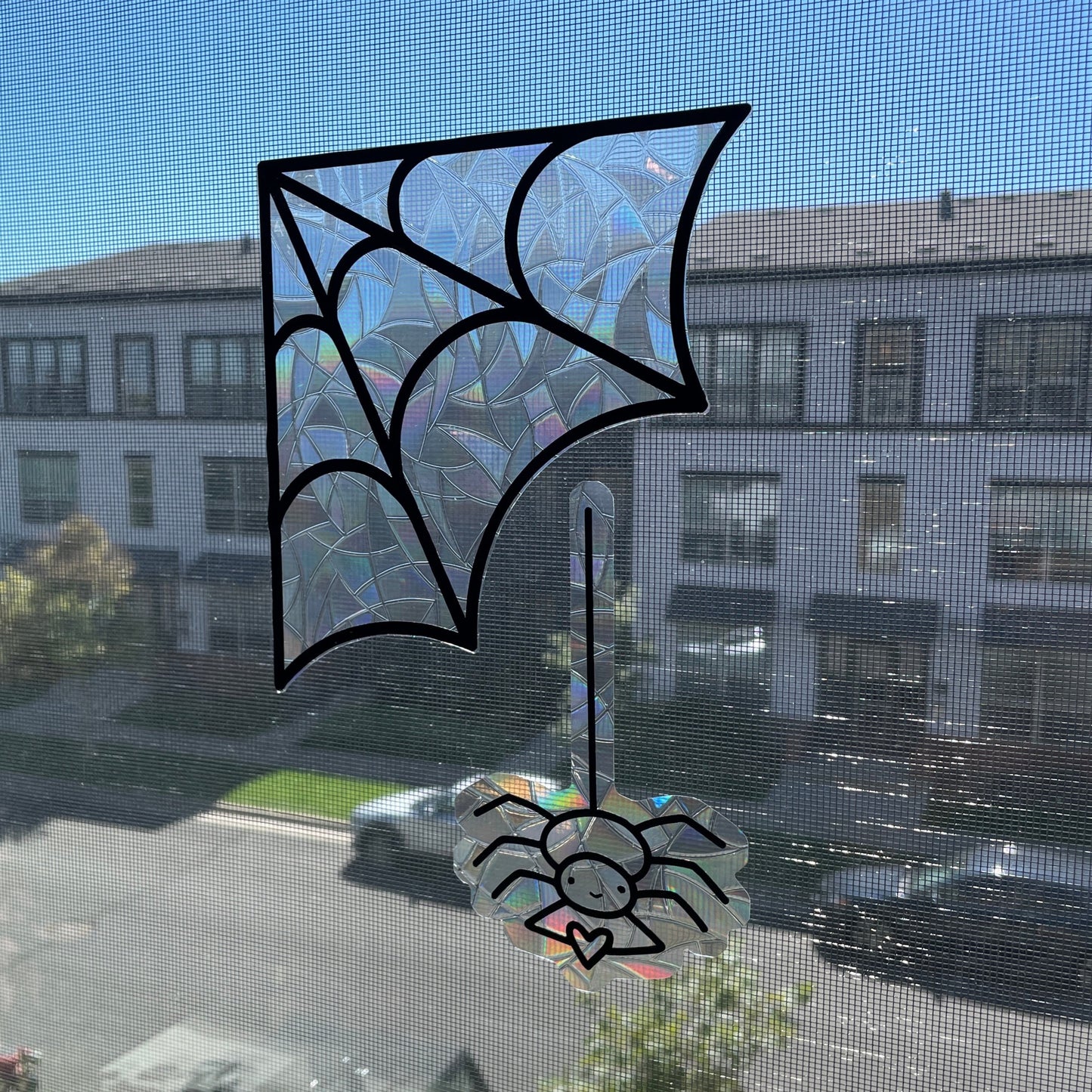 Spider + web suncatcher pack