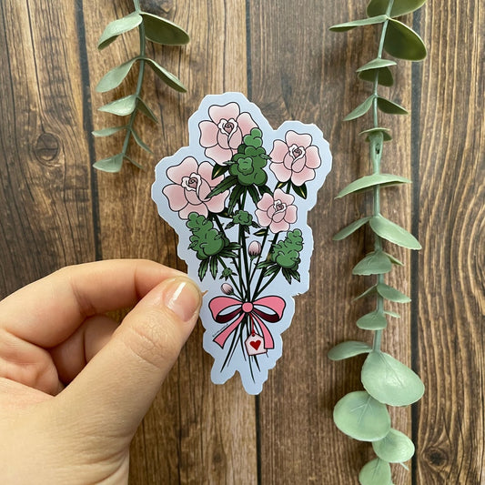 Roses & bud sticker