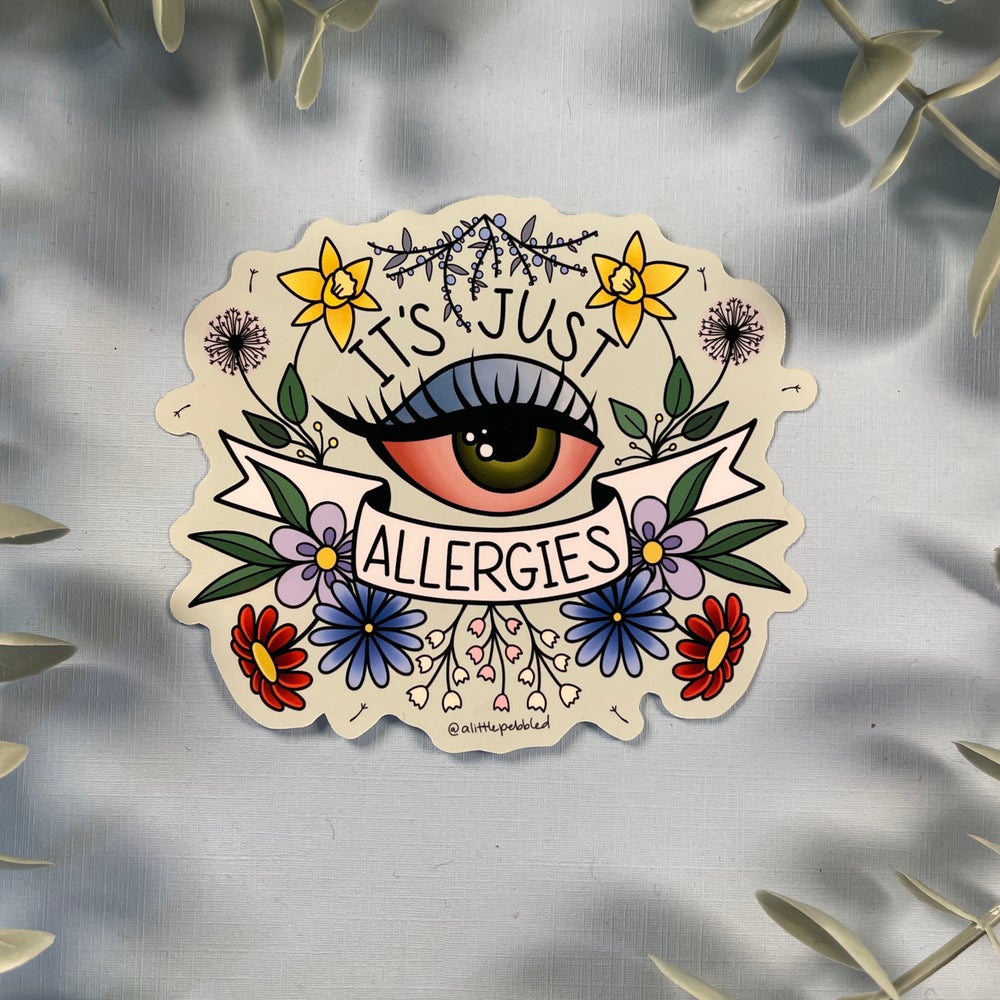 Just allergies sticker