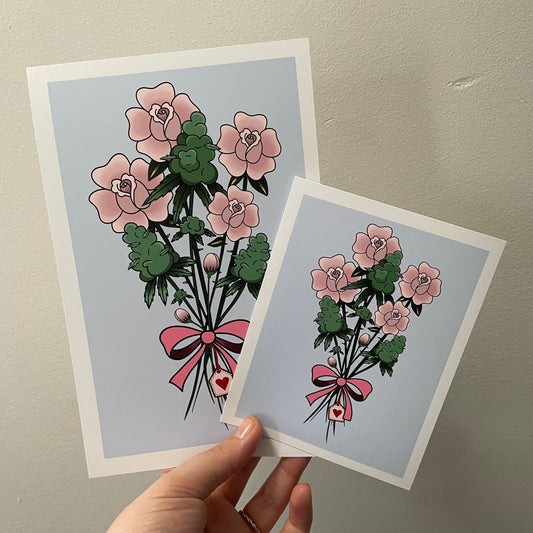 Roses & bud prints