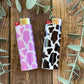 Cow print lighters