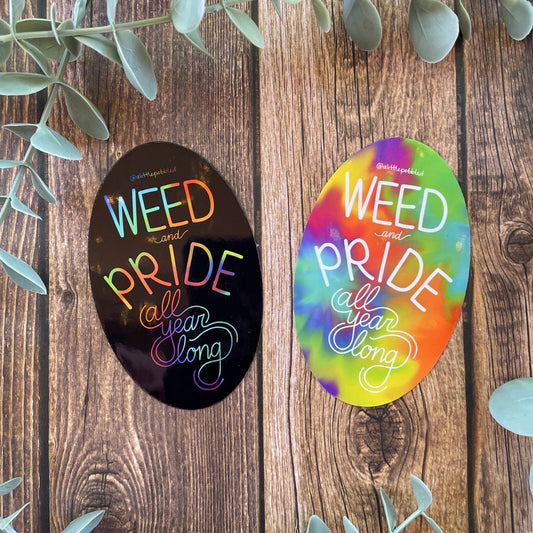 Weed & pride stickers