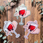 Wine + j sticker